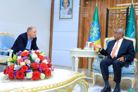 DPM, FM Demeke Mekonnen receives Member of U.S House Rep. Trent Kelly  