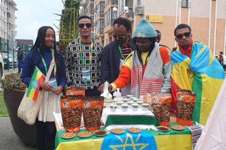 Seventy Ethiopians participating in the World Youth Festival in Sochi, Russia
