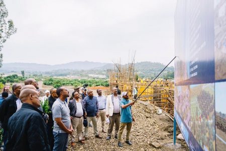 Prime Minister Abiy reviews progress of Logo Hayk project