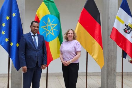 Ambassador Fekadu Beyene, Secretary Jutta Bieringer discuss cooperation in several sectors