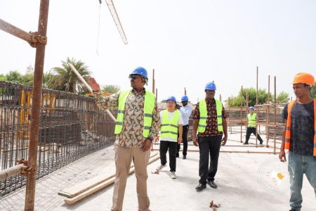 Executive Secretary Workneh visits construction site of the new IGAD Headquarters