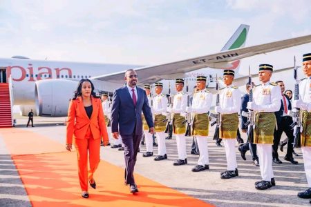 PM Abiy Ahmed arrives in Kuala Lumpur