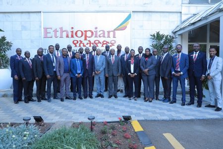 Kenyan National Defence College delegation tours Ethiopian Airlines