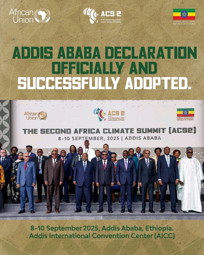 African Climate Summit Concludes with Addis Ababa Declaration and New ...