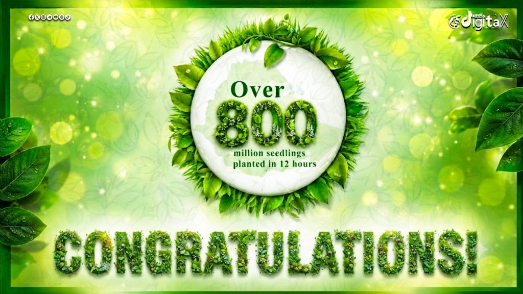 BREAKING: Ethiopia Sets New Green Legacy Record, Plants 805.3 Million Seedlings in 12 Hours