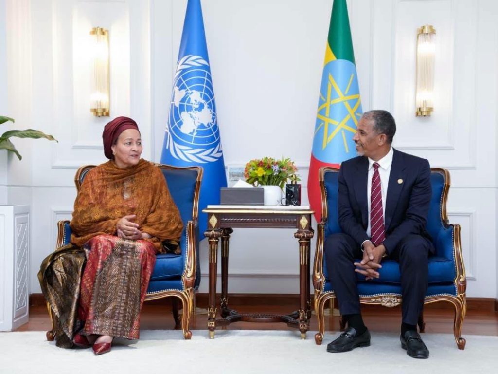 UN Deputy Secretary-General Amina Mohammed Arrives in Addis Ababa for Working Visit